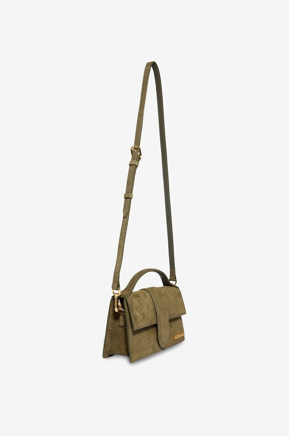 JACQUEMUS Rechteckige Handtasche aus Leder Le Grand Bambino Damen KHAKI 5