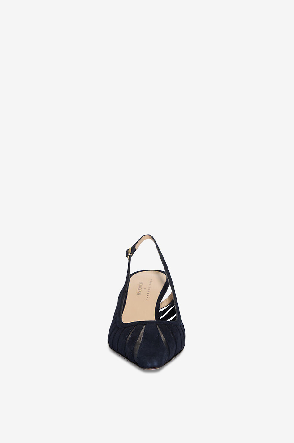 ROBERTO FESTA X BONGÉNIE Fenice suede pointed-toe court shoes Women MEDIUM BLUE 2