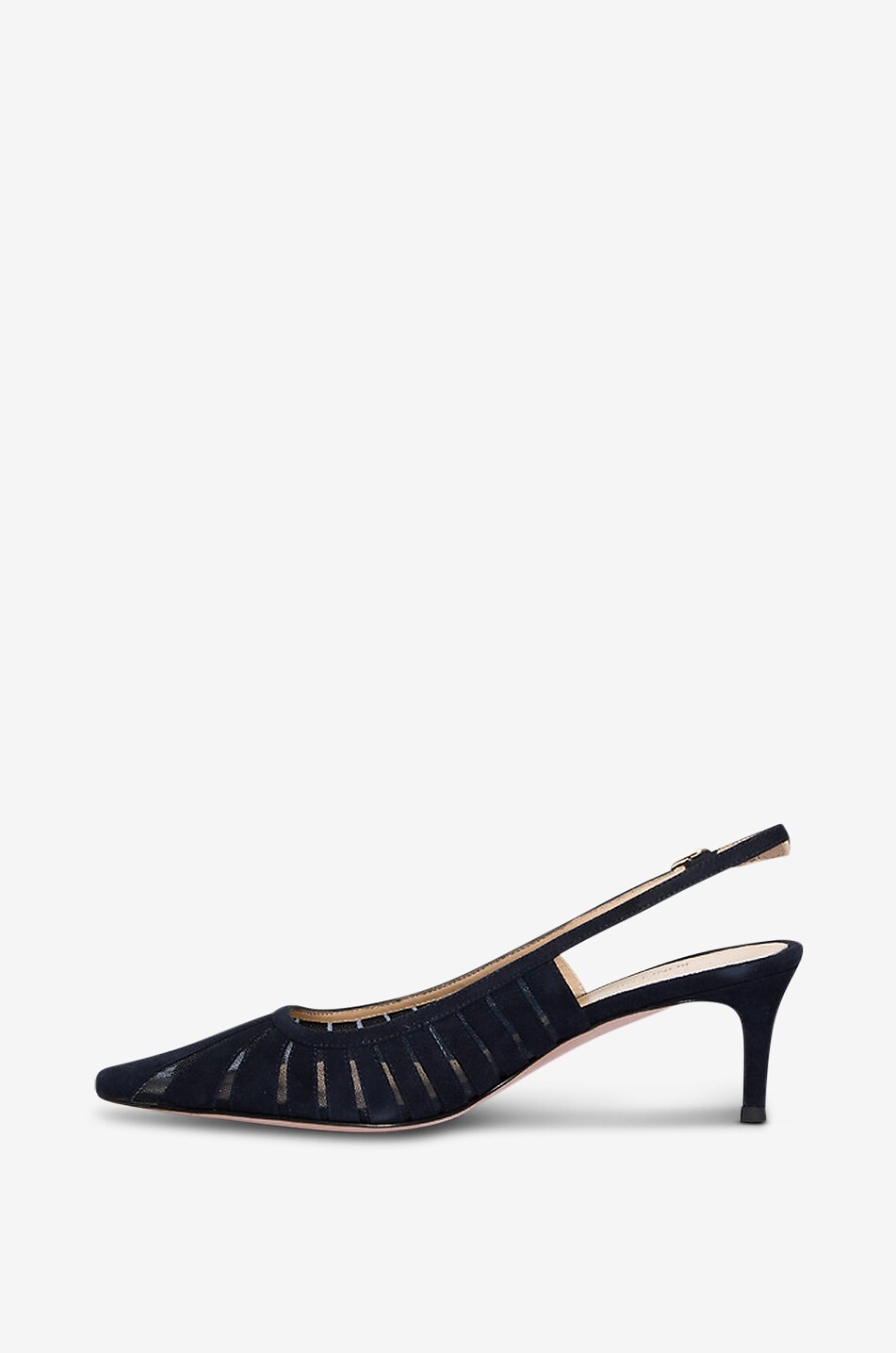 ROBERTO FESTA X BONGÉNIE Fenice suede pointed-toe court shoes Women MEDIUM BLUE 3