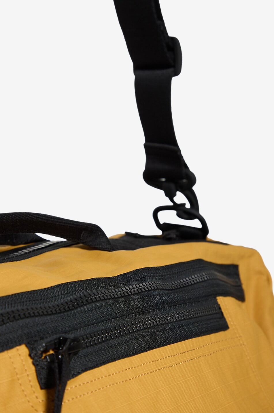 STONE ISLAND 9200033 Double Coated Cotton Ripstop cylindrical cotton duffle bag Men YELLOW 5