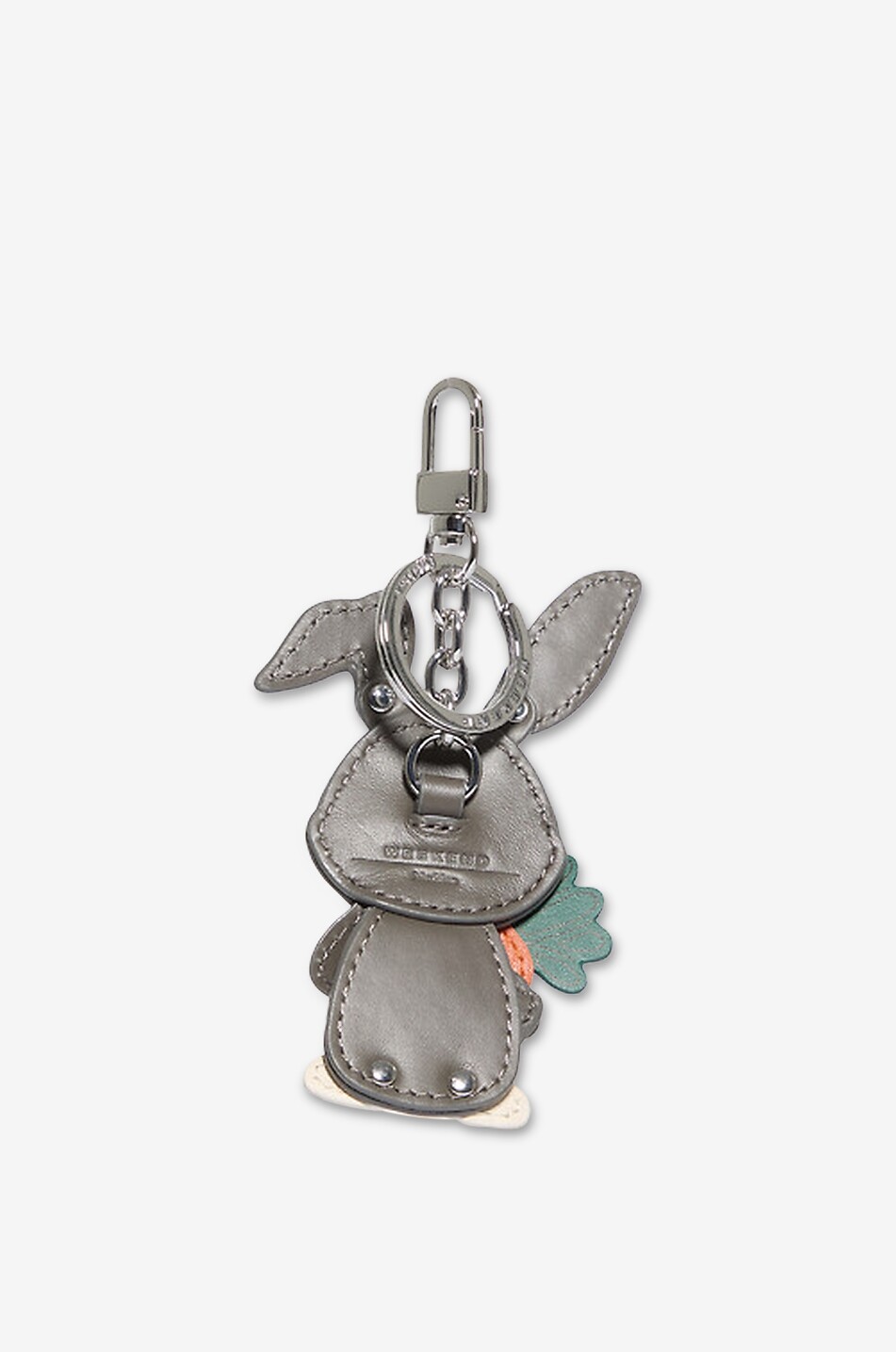 WEEKEND MAX MARA Charm pour sac à main en cuir Kafantino Femme GRIS CLAIR 2