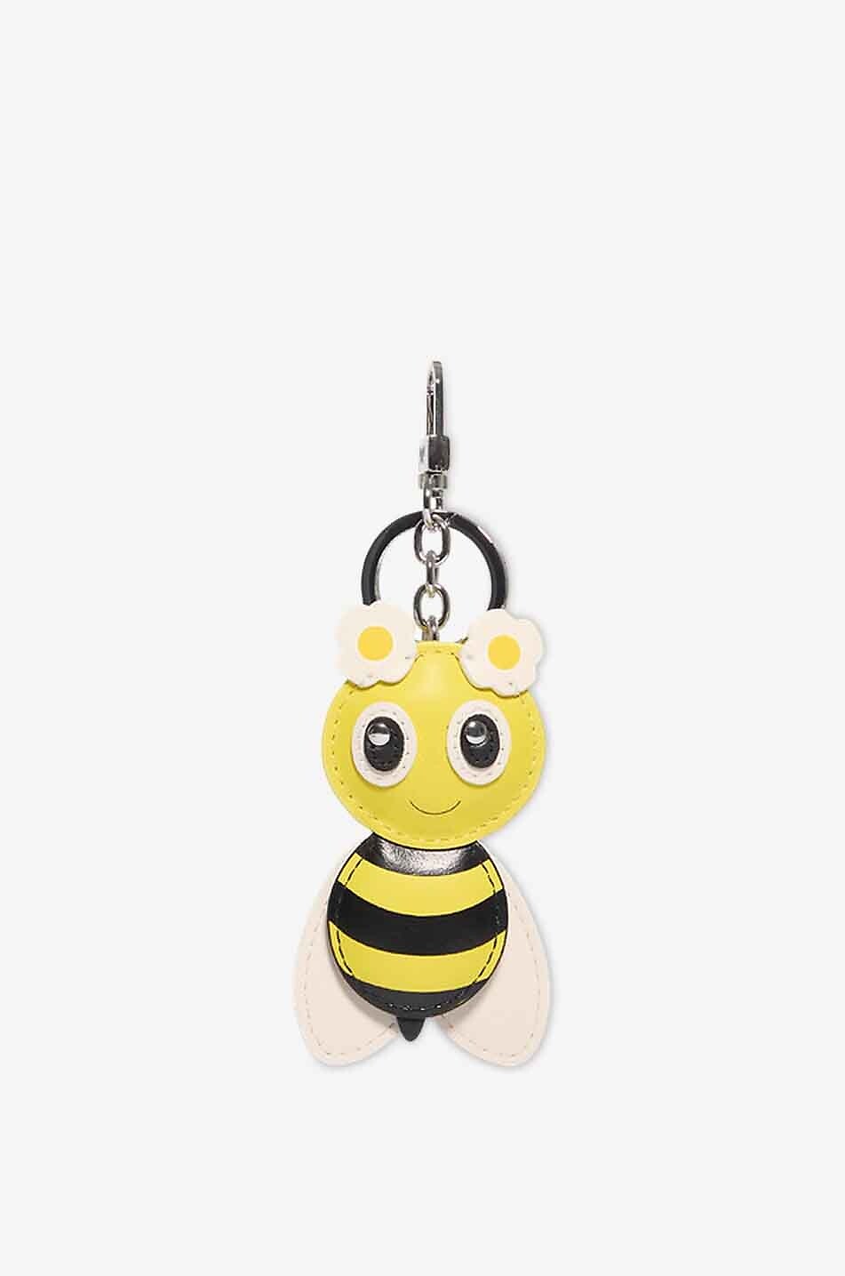 WEEKEND MAX MARA Charm pour sac à main en cuir Kafantino Femme JAUNE 1