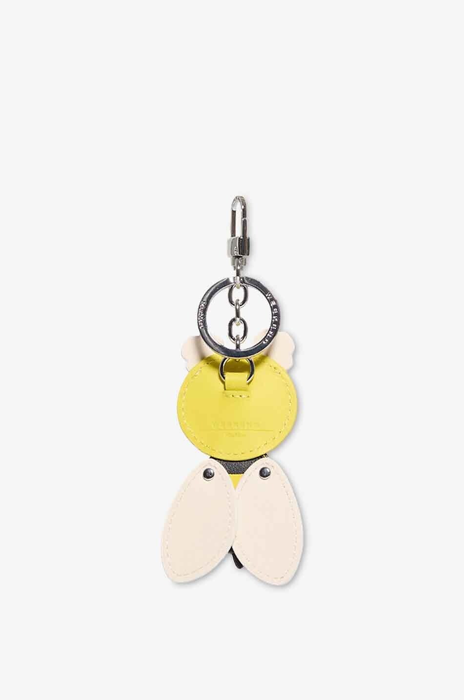 WEEKEND MAX MARA Charm pour sac à main en cuir Kafantino Femme JAUNE 2