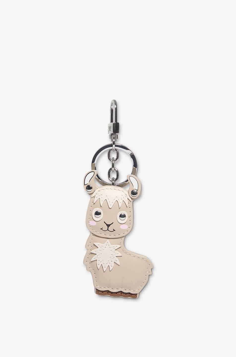WEEKEND MAX MARA Charm pour sac à main en cuir Kafantino Femme ROSE CLAIR 1