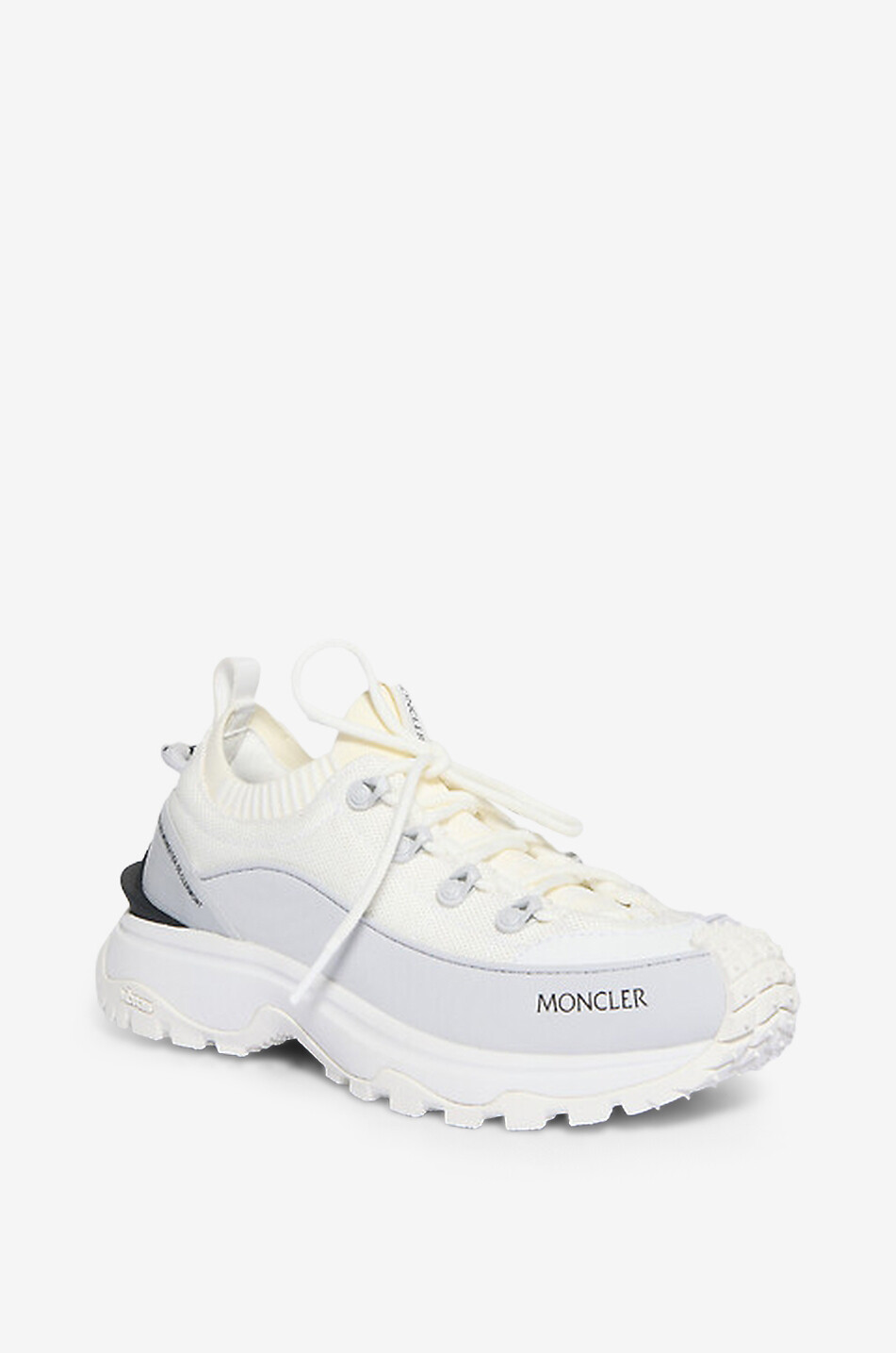 MONCLER GRENOBLE Niedrige Schnürsneakers aus Mesh Trailgrip Lite3 Damen WEISS 1