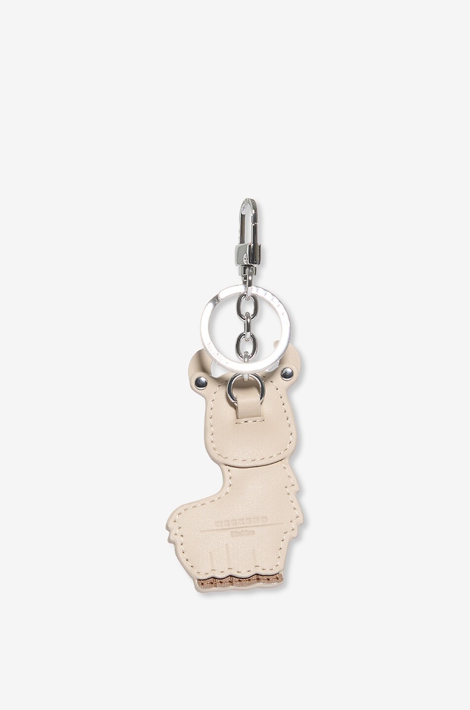 WEEKEND MAX MARA Charm pour sac à main en cuir Kafantino Femme ROSE CLAIR 2