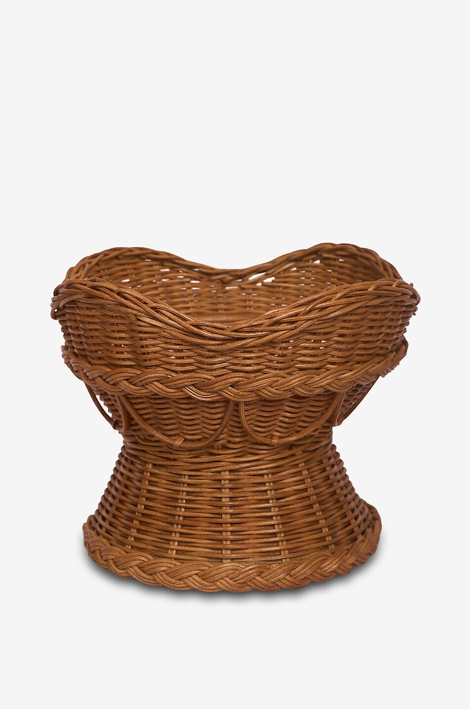 SHARLAND ENGLAND Amandine rounded rattan fruit basket Home BROWN 1