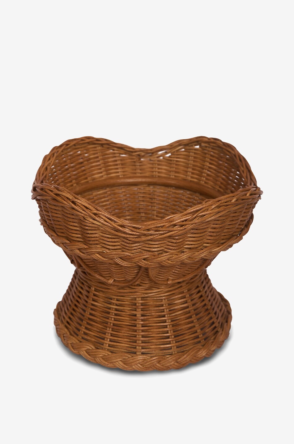 SHARLAND ENGLAND Amandine rounded rattan fruit basket Home BROWN 2