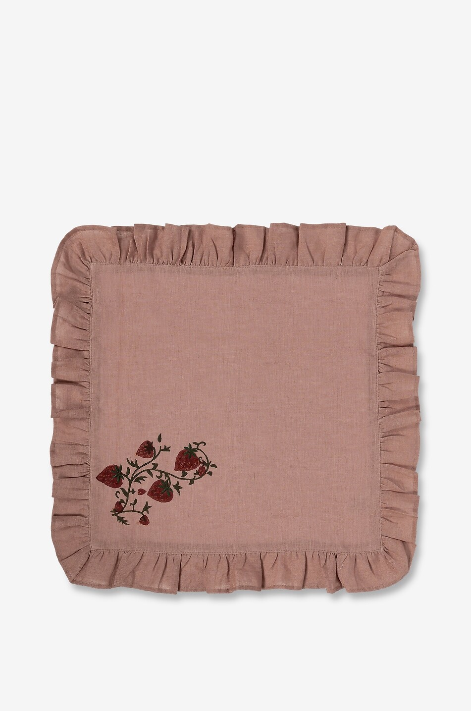 SHARLAND ENGLAND Fraises Des Bois linen napkin Home PINK 1