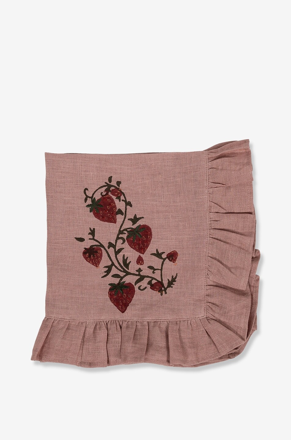 SHARLAND ENGLAND Fraises Des Bois linen napkin Home PINK 2