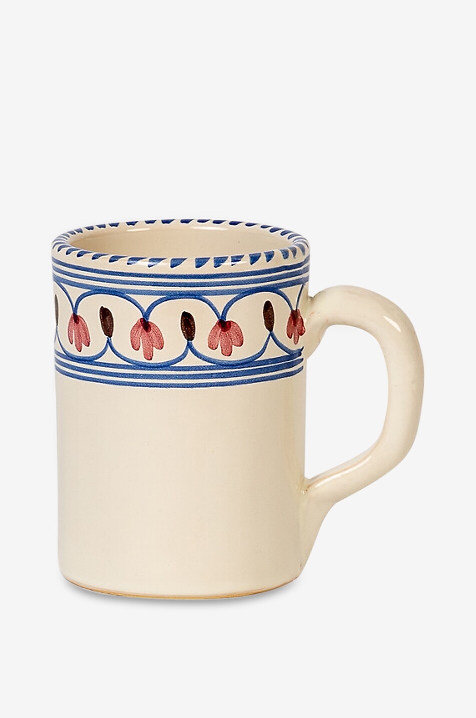 Mug cylindrique en argile à motif fantaisie Honor