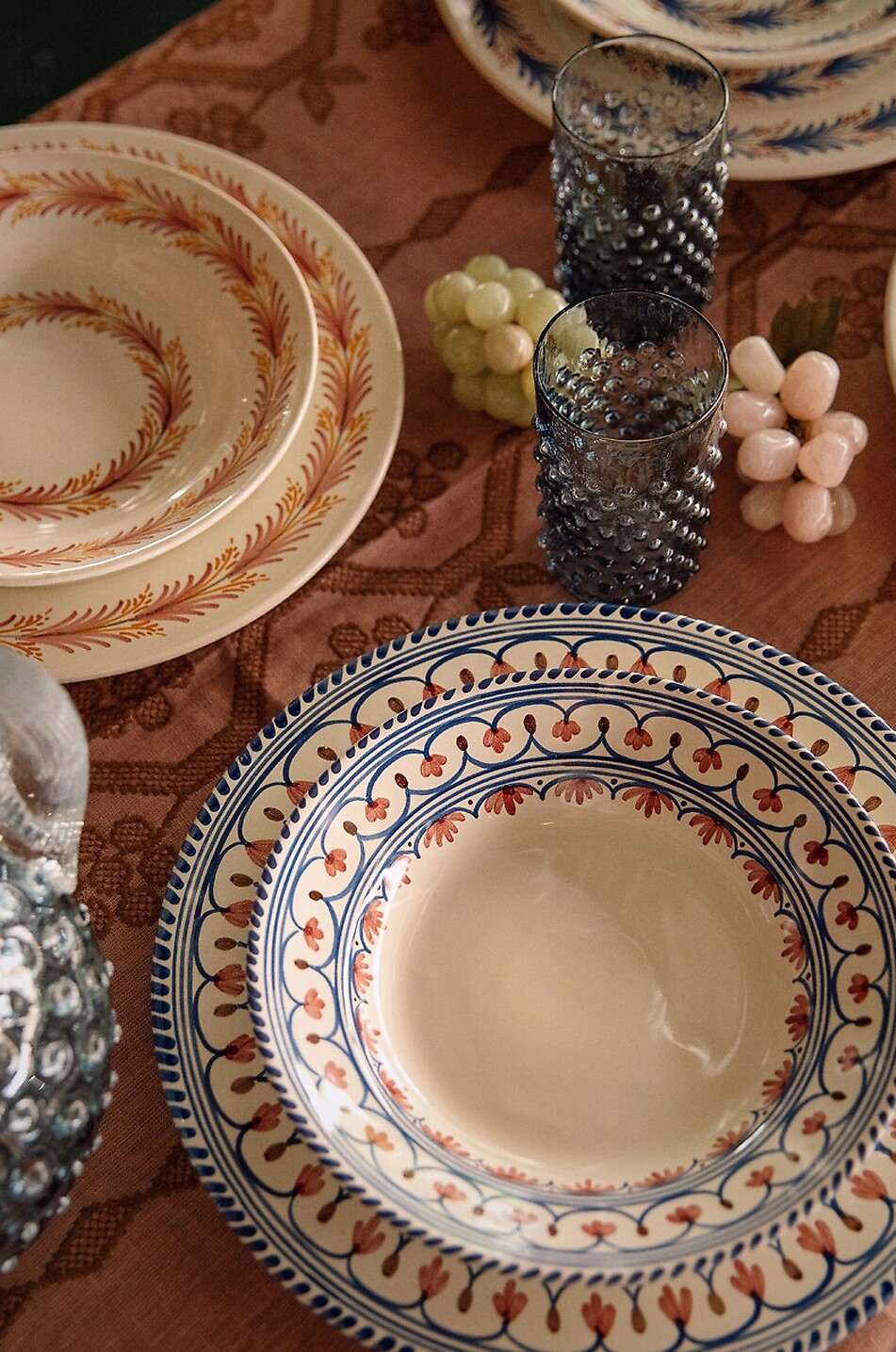 SHARLAND ENGLAND Honor patterned clay round soup plate Home MULTI COLOURED 4