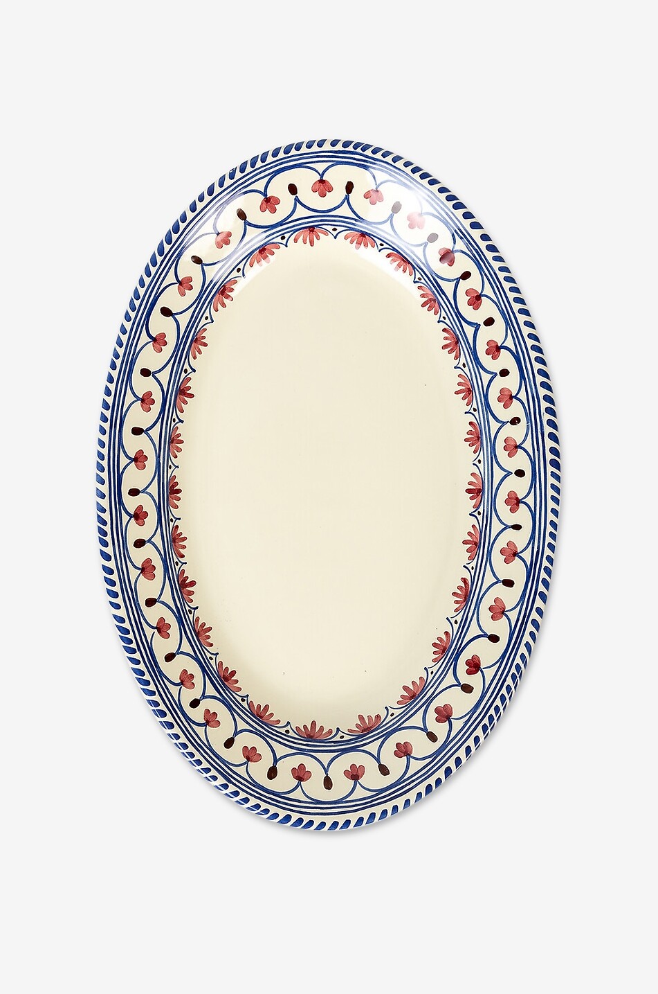 SHARLAND ENGLAND Plat ovale en argile à motif fantaisie Honor Maison MULTICOLORE 2