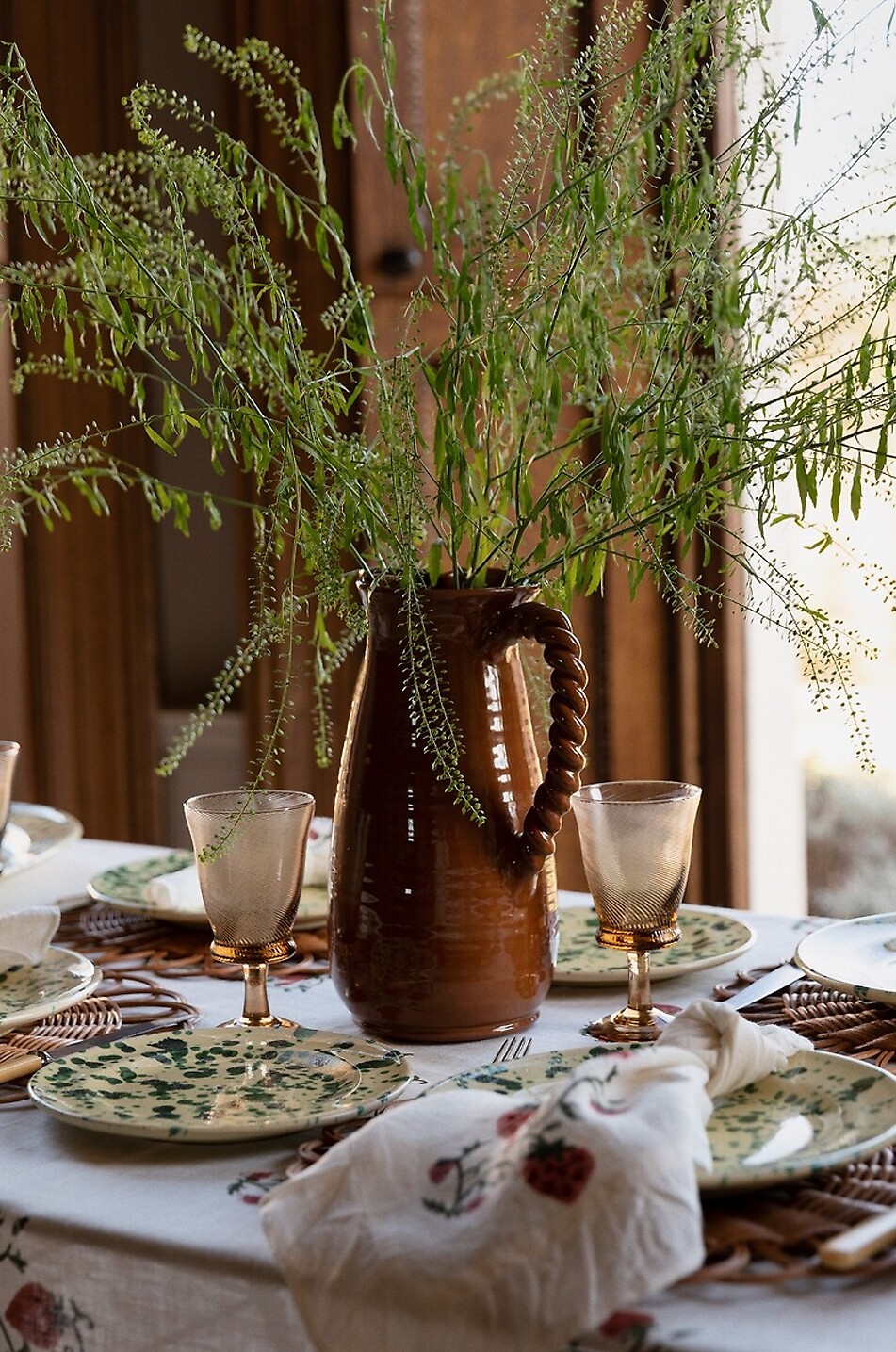 SHARLAND ENGLAND Krug aus Terrakotta Louise Large Haus BRAUN 4