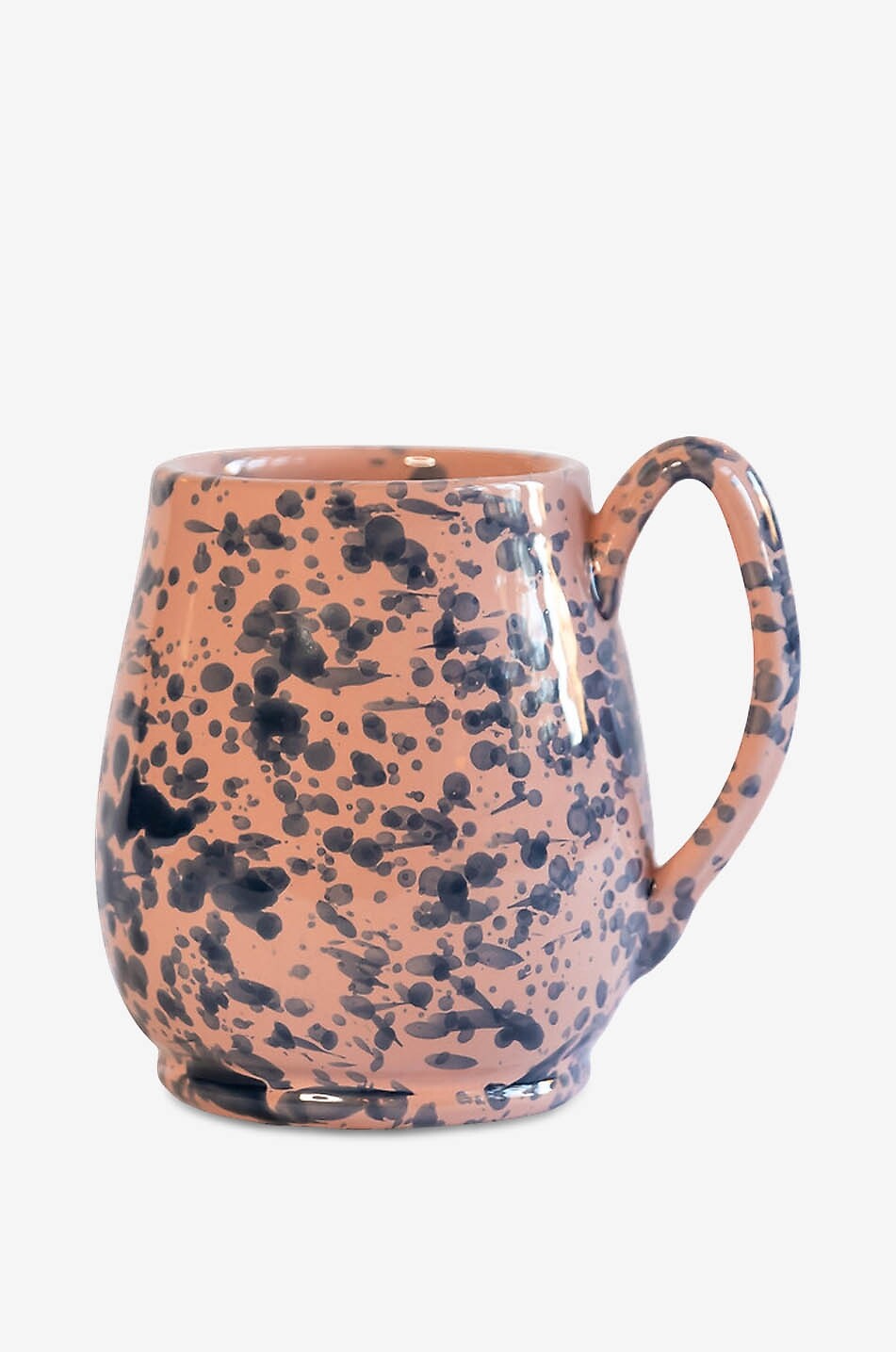 Splatter speckled clay mug