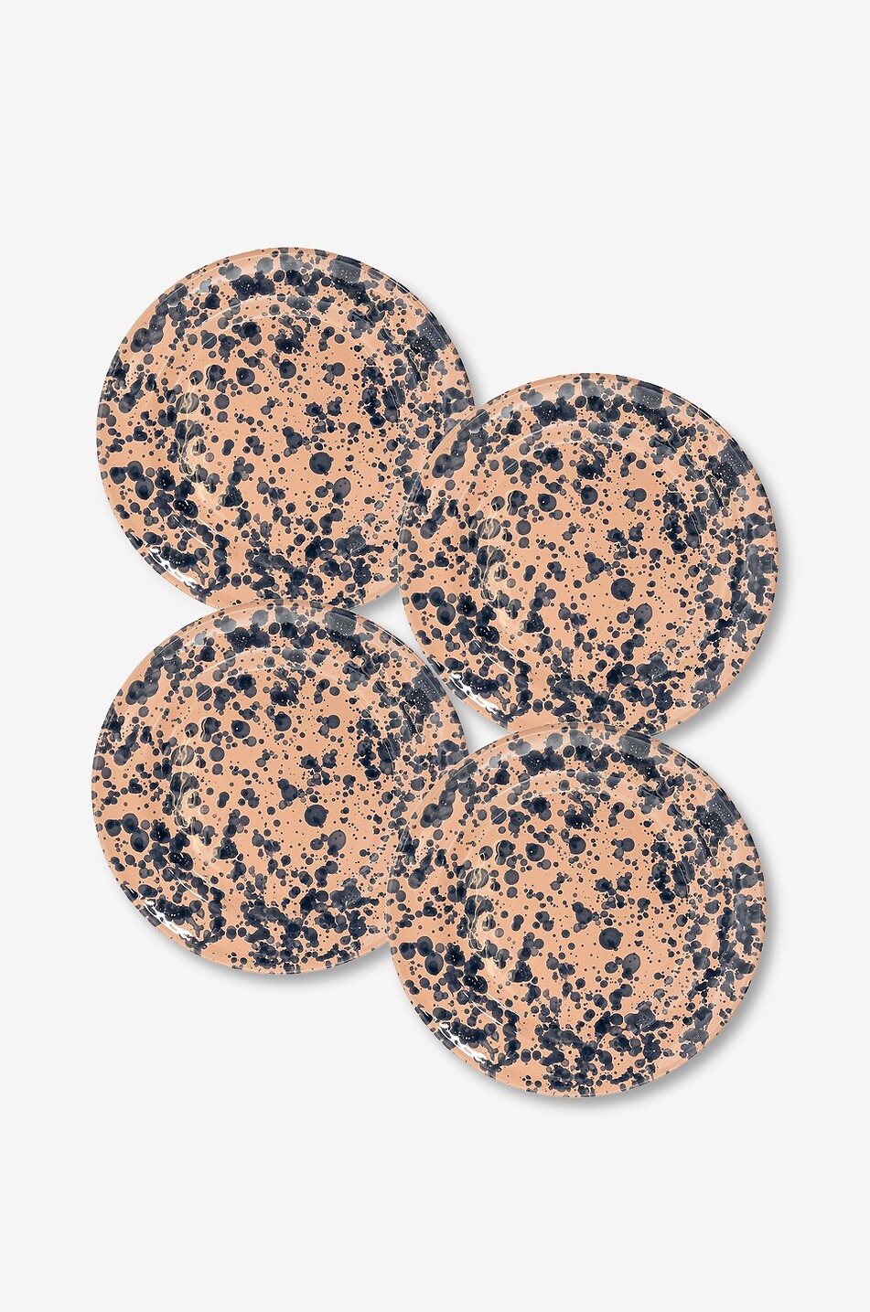 SHARLAND ENGLAND Splatter speckled clay round plate Home MULTI COLOURED 2