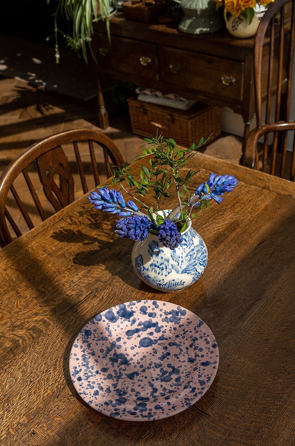 SHARLAND ENGLAND Splatter speckled clay round plate Home MULTI COLOURED 3