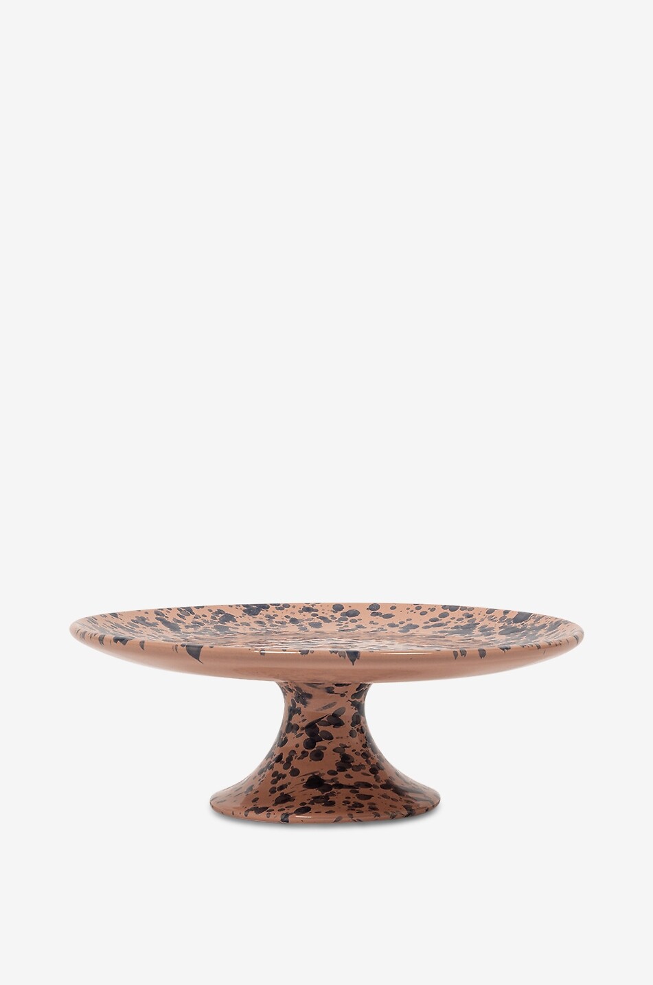 Splatter clay platter with splatter motifs