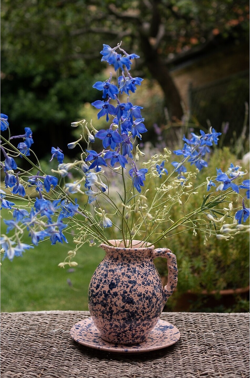 SHARLAND ENGLAND Carafe en argile motif fantaisie Splatter Cigno Pink and Blue Maison MULTICOLORE 3