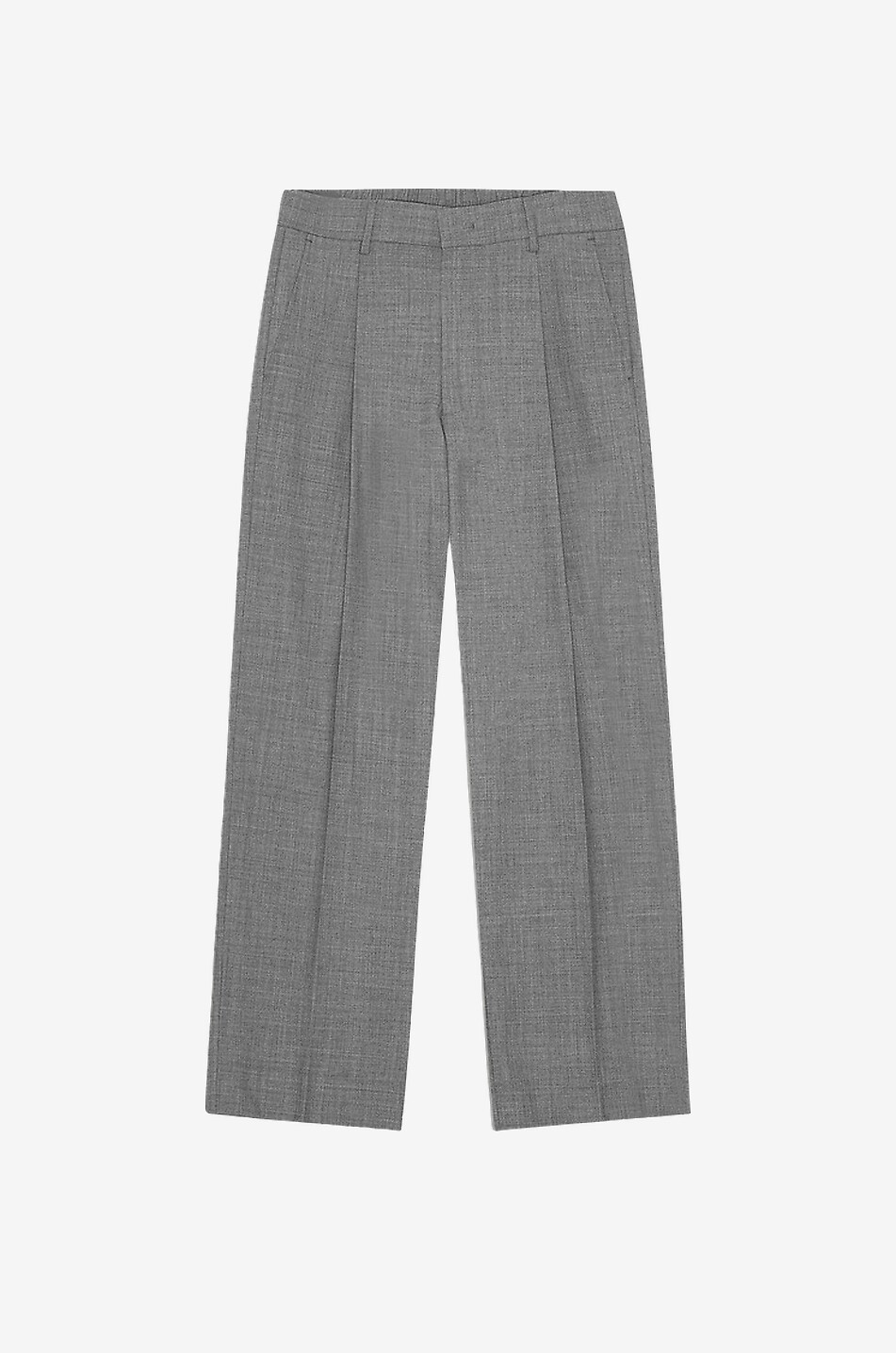 NN07 Kay pleated straight-leg trousers in blended wool Men GREY 1