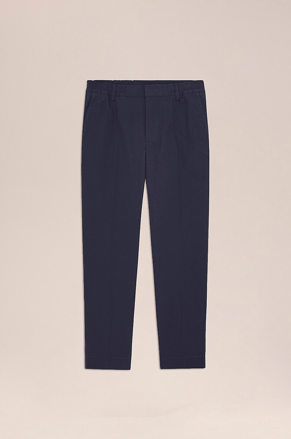 Billie straight seersucker cigarette trousers