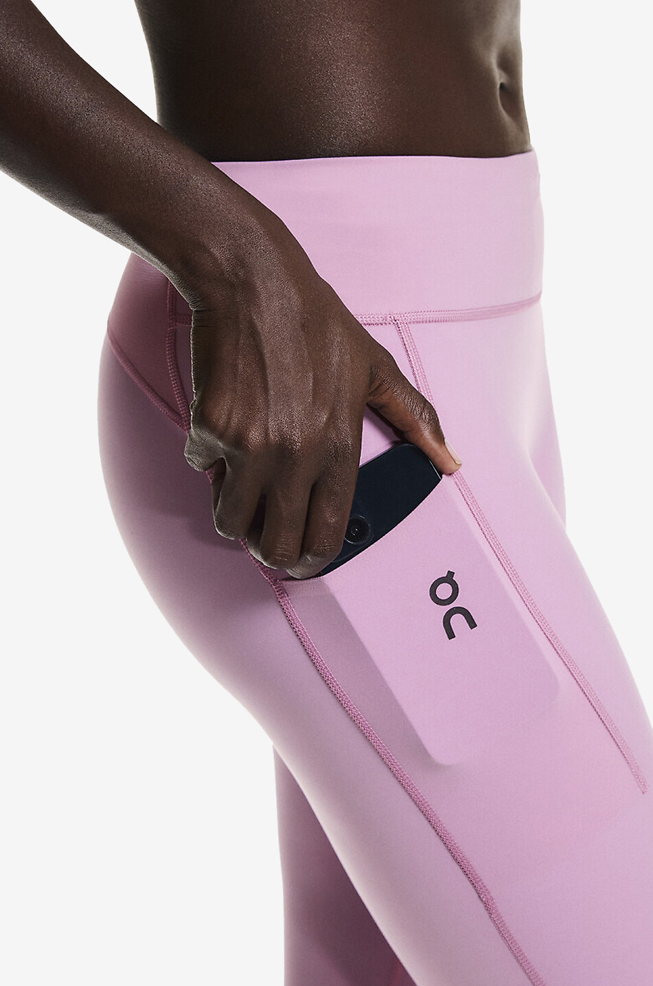 ON Collants trois quarts de course Performance Tights 7/8 Femme ROSE CLAIR 7