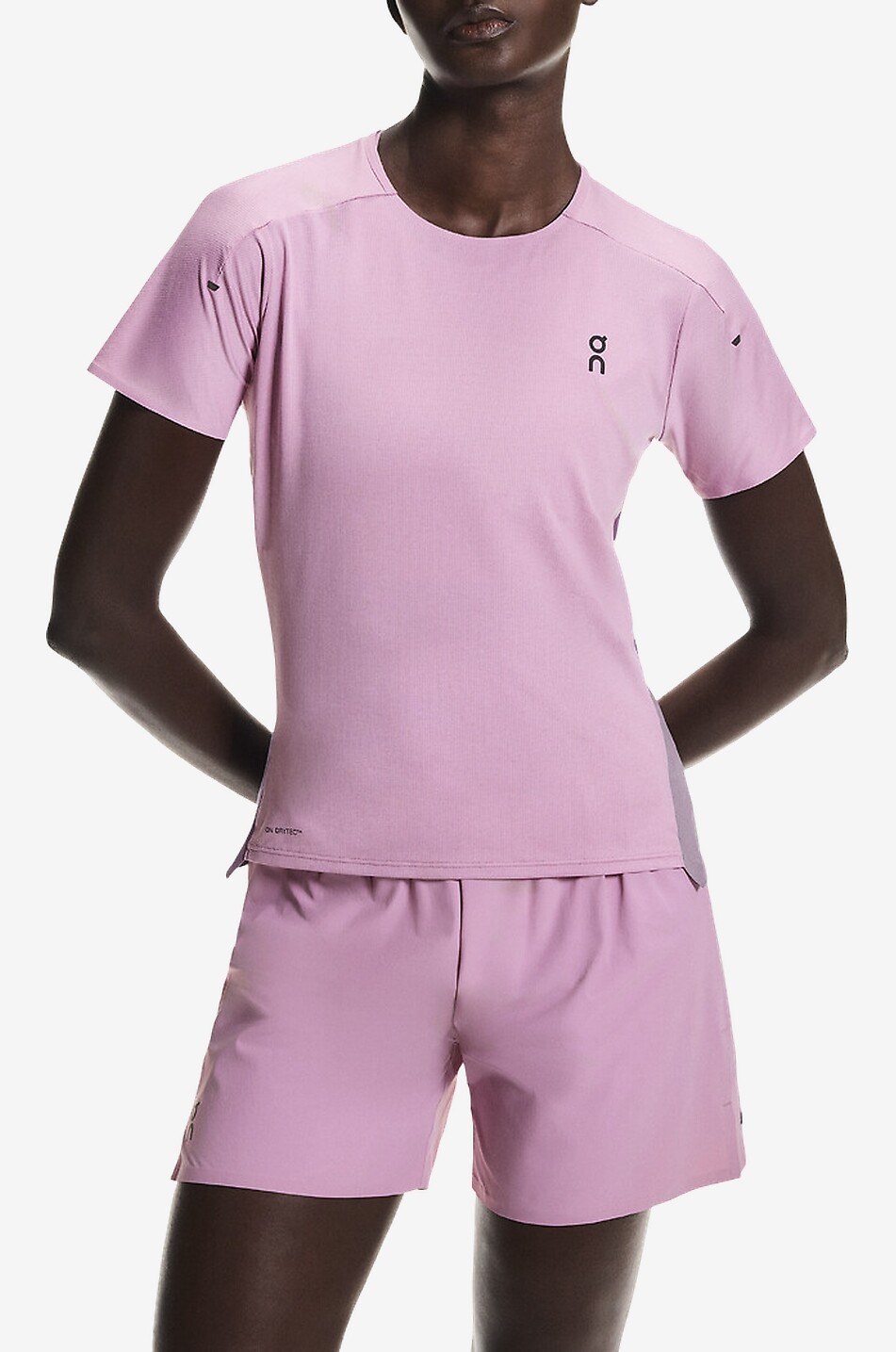ON T-shirt à manches courtes en tissu technique Performance-T Femme ROSE CLAIR 3