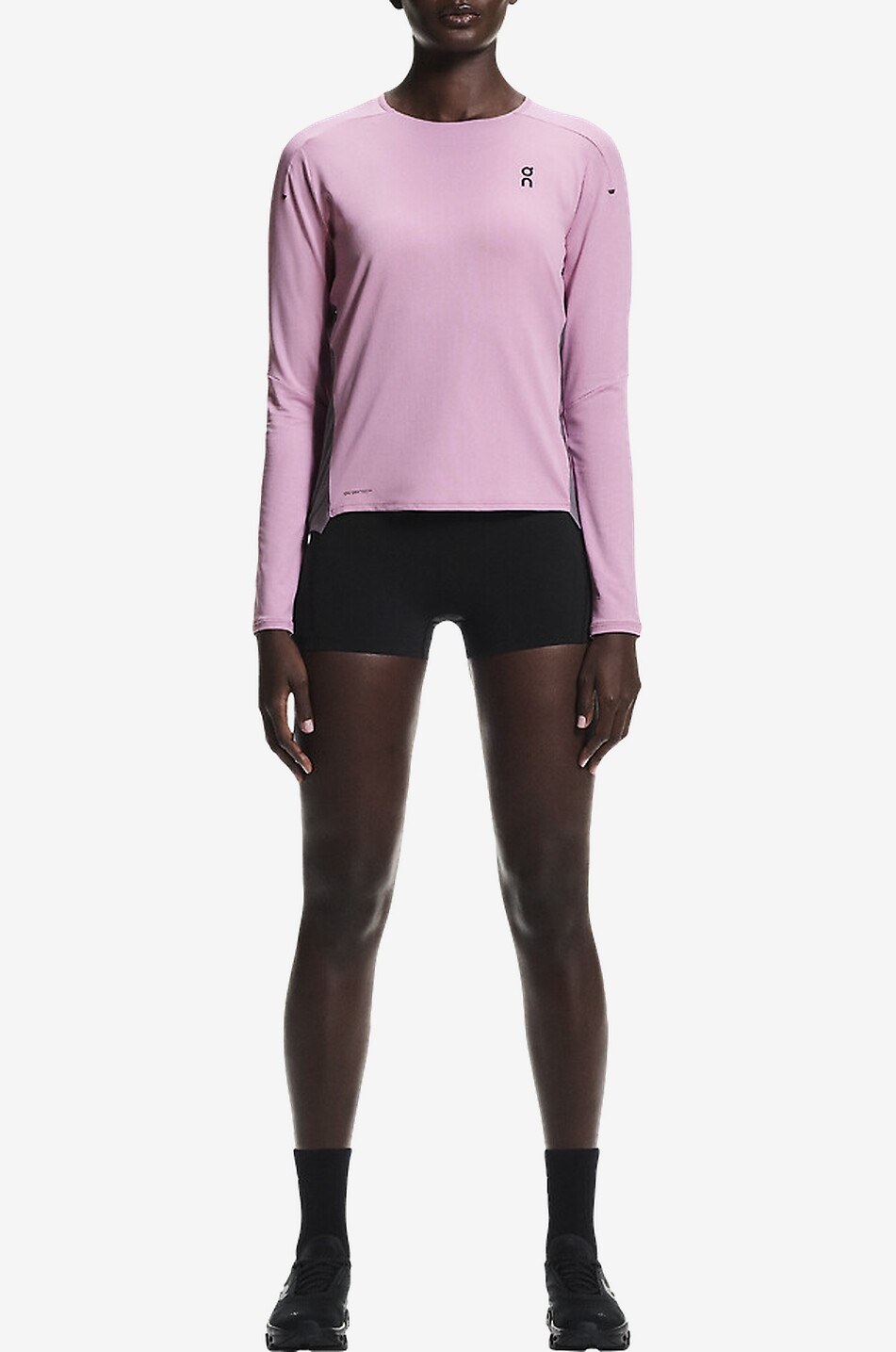 ON T-Shirt mit langen Ärmeln aus technischem Gewebe Performance Long-T Damen HELLROSA 4