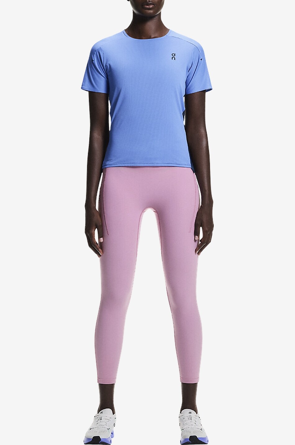 ON Collants trois quarts de course Performance Tights 7/8 Femme ROSE CLAIR 3