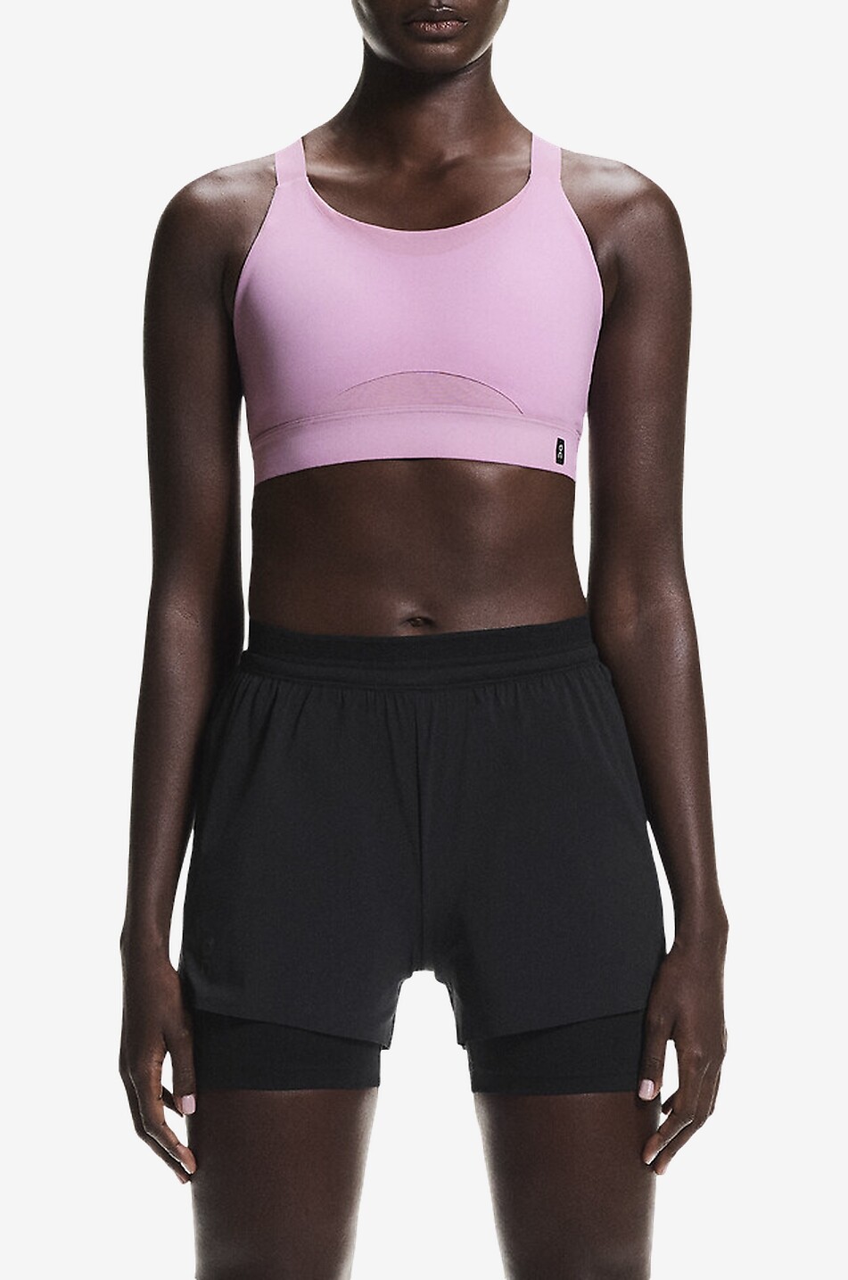 ON Brassière de sport en tissu technique Performance Bra Femme ROSE CLAIR 2