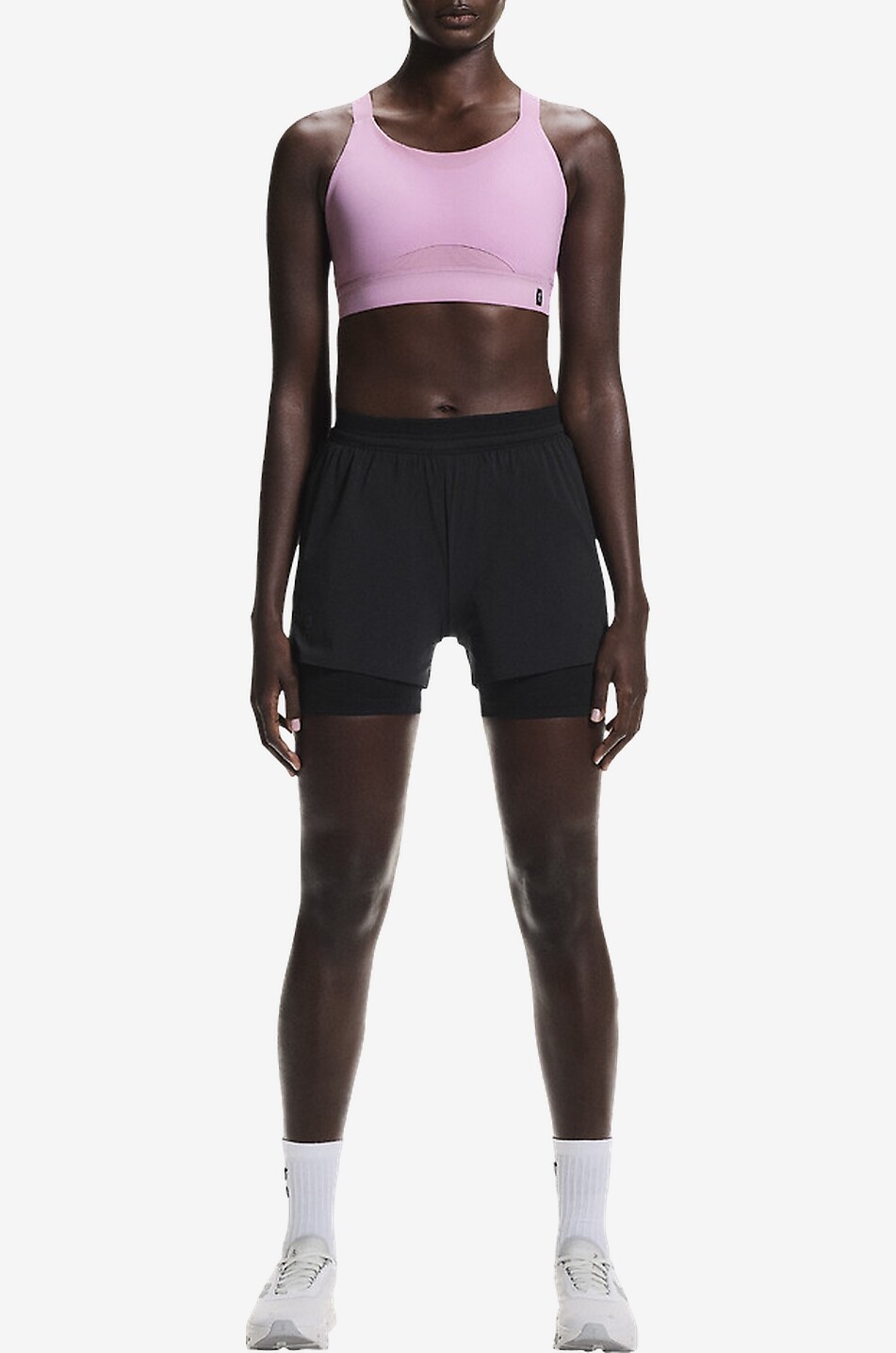 ON Brassière de sport en tissu technique Performance Bra Femme ROSE CLAIR 8