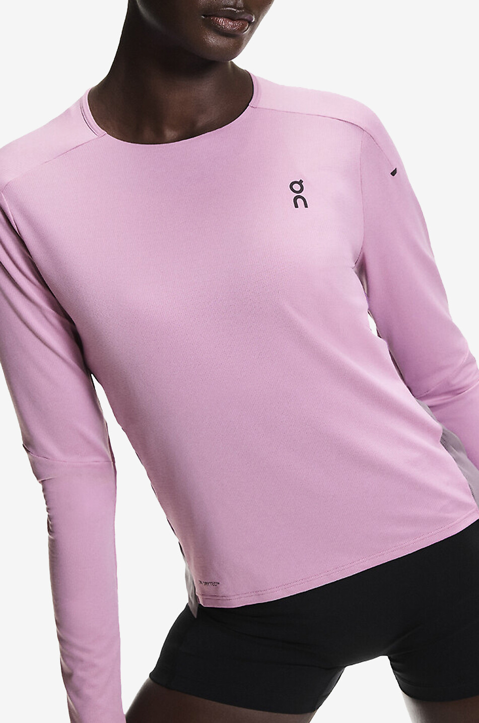 ON T-Shirt mit langen Ärmeln aus technischem Gewebe Performance Long-T Damen HELLROSA 6
