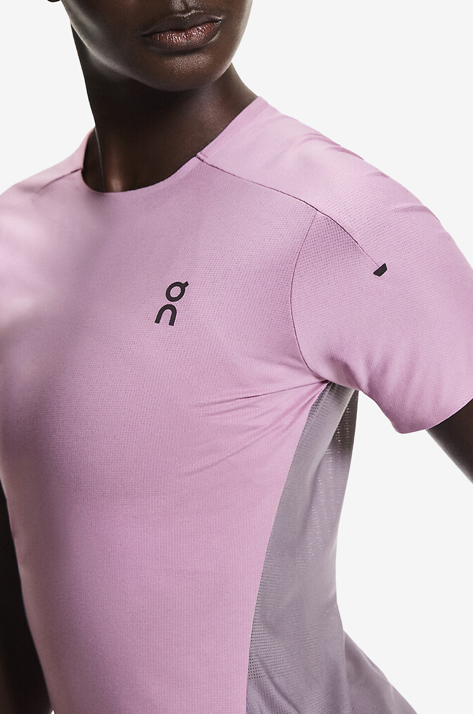 ON T-shirt à manches courtes en tissu technique Performance-T Femme ROSE CLAIR 8
