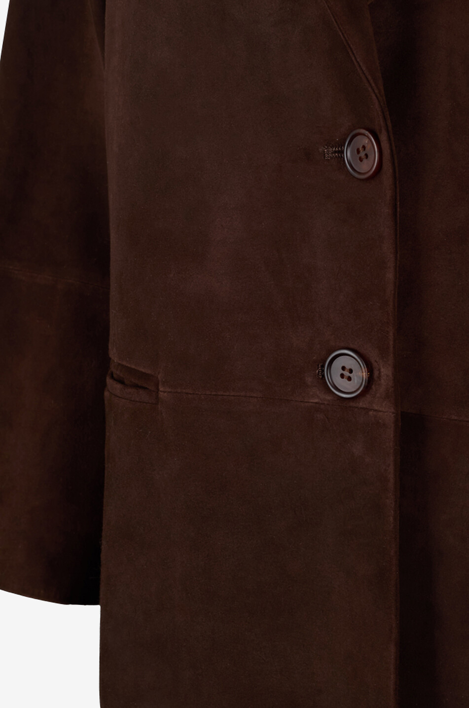 BONGENIE Oversize-Blazer aus Wildleder Cleo Damen BRAUN 3