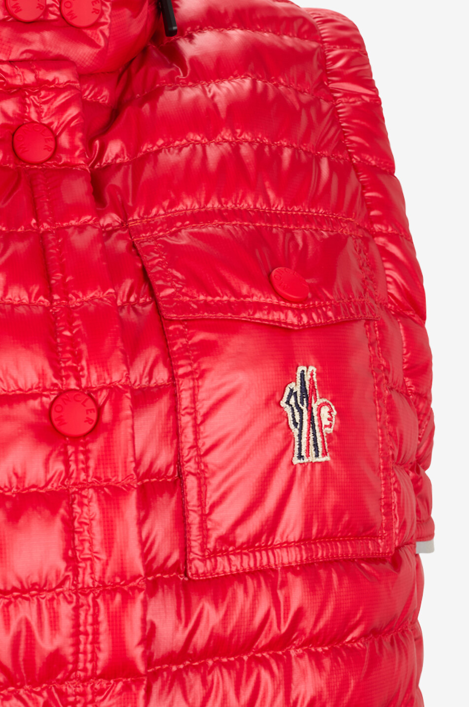 Gumiane hooded quilted gilet in technical fabric - MONCLER