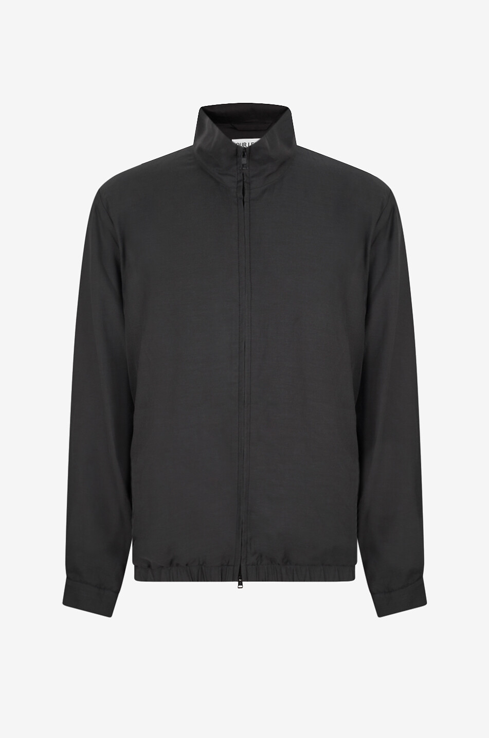 Casino Still Black Calm Cupro Cotton lightweight jacket