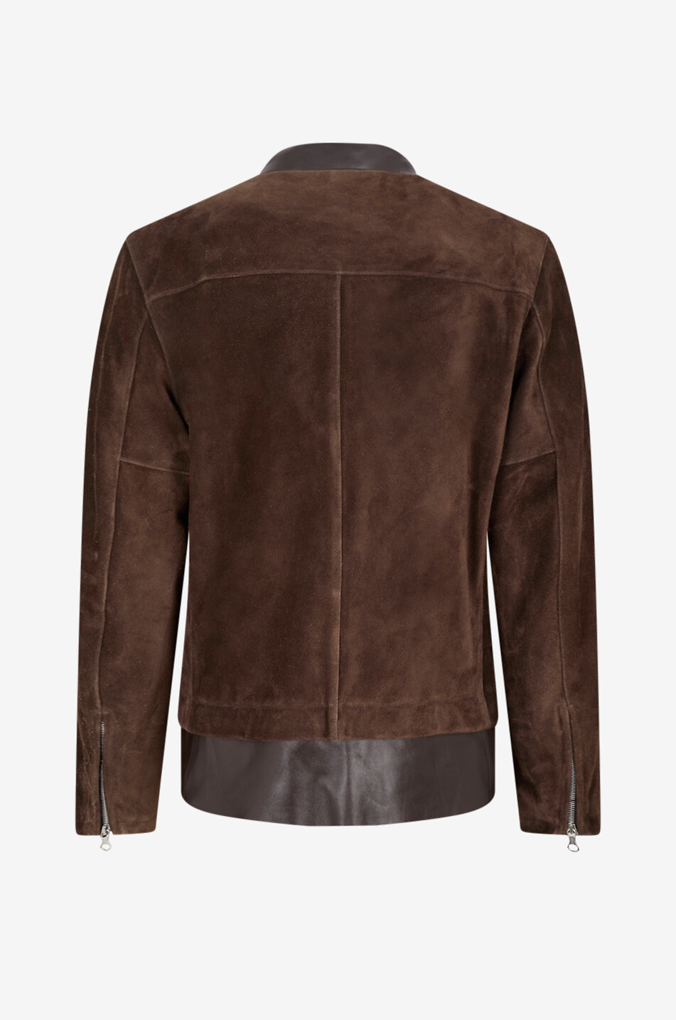 OUR LEGACY Drift calfskin leather short jacket Men DARK BROWN 2