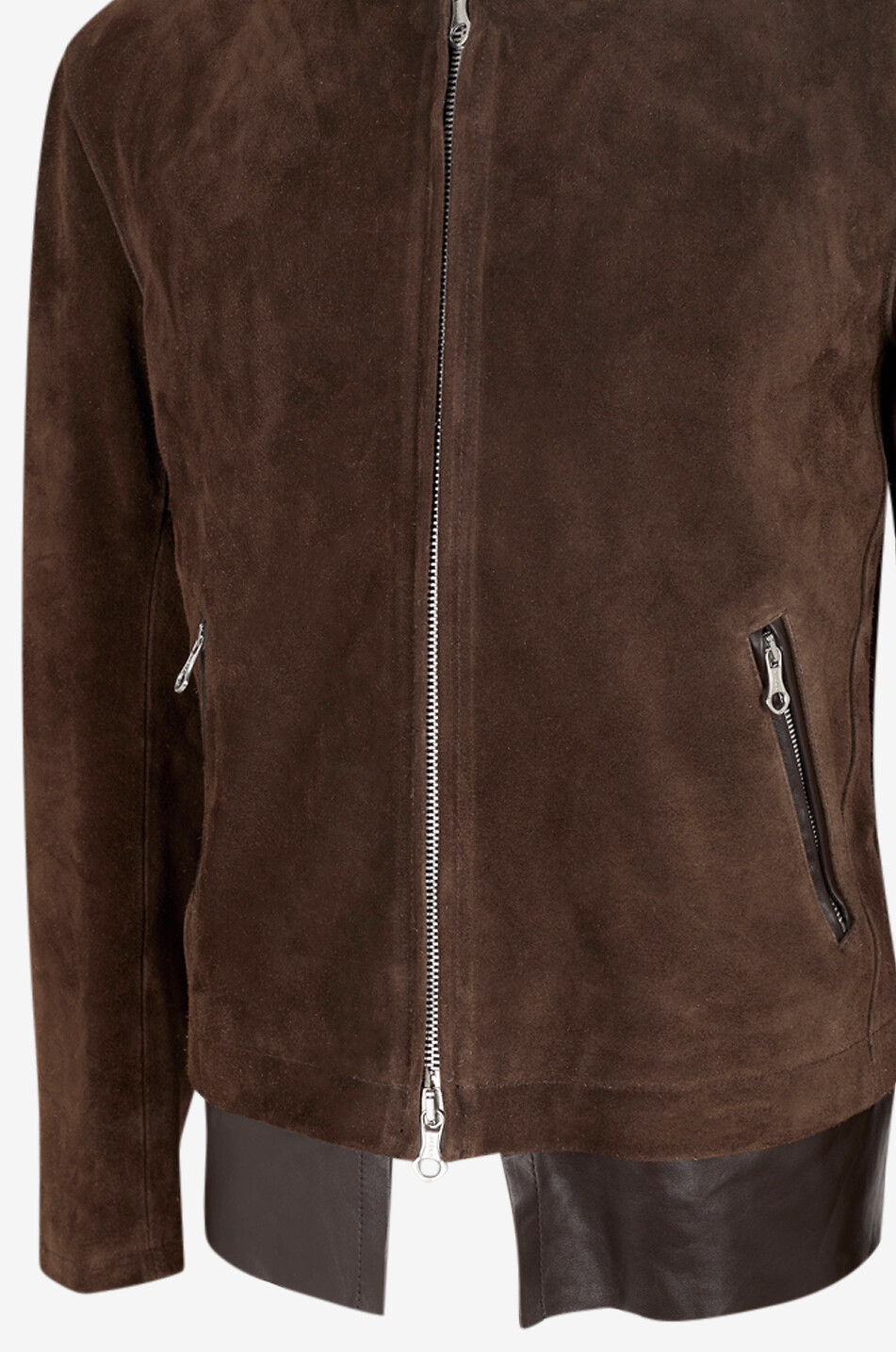 OUR LEGACY Drift calfskin leather short jacket Men DARK BROWN 3
