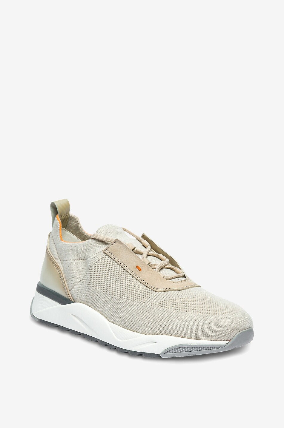 Niedrige Strick-Sneakers mit Wildleder Innova