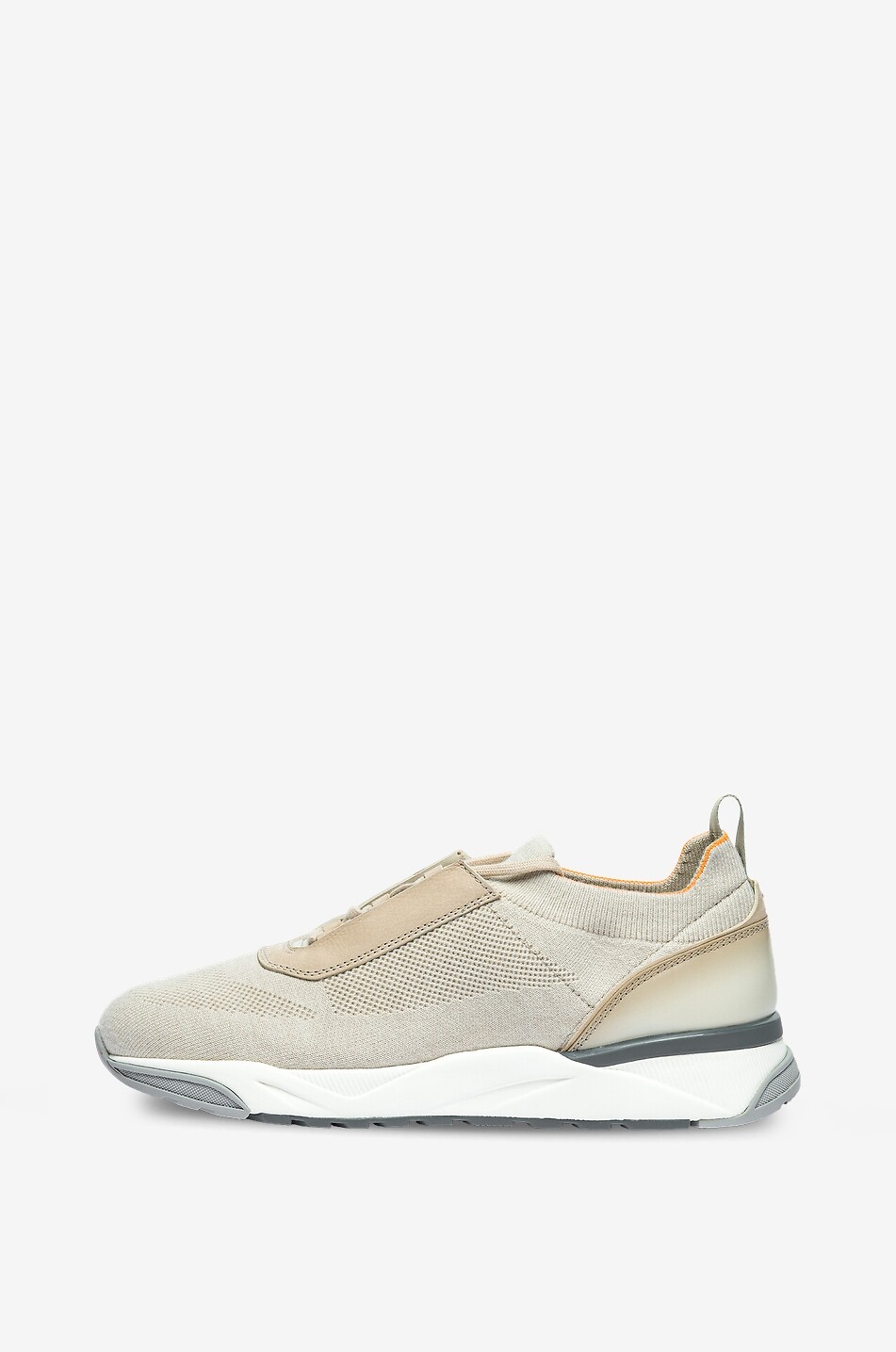 SANTONI Niedrige Strick-Sneakers mit Wildleder Innova Herren BRAUN 5