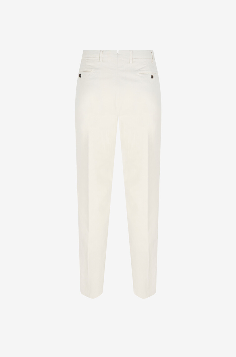 BONGENIE Matteo slim canvas trousers Men EGGSHELL 2