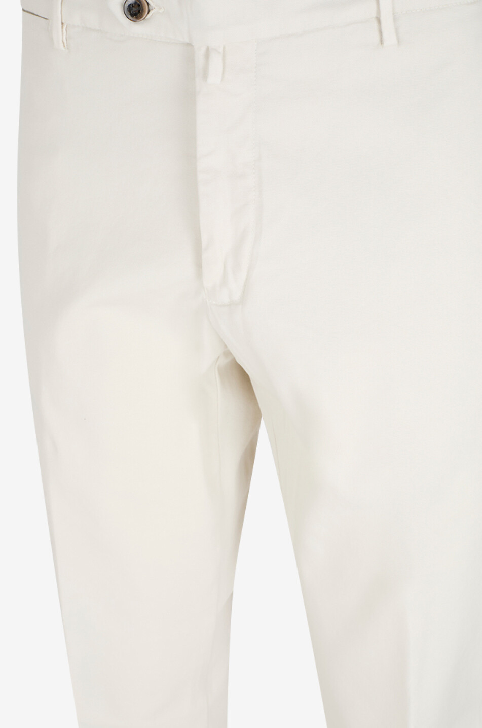 BONGENIE Matteo slim canvas trousers Men EGGSHELL 3
