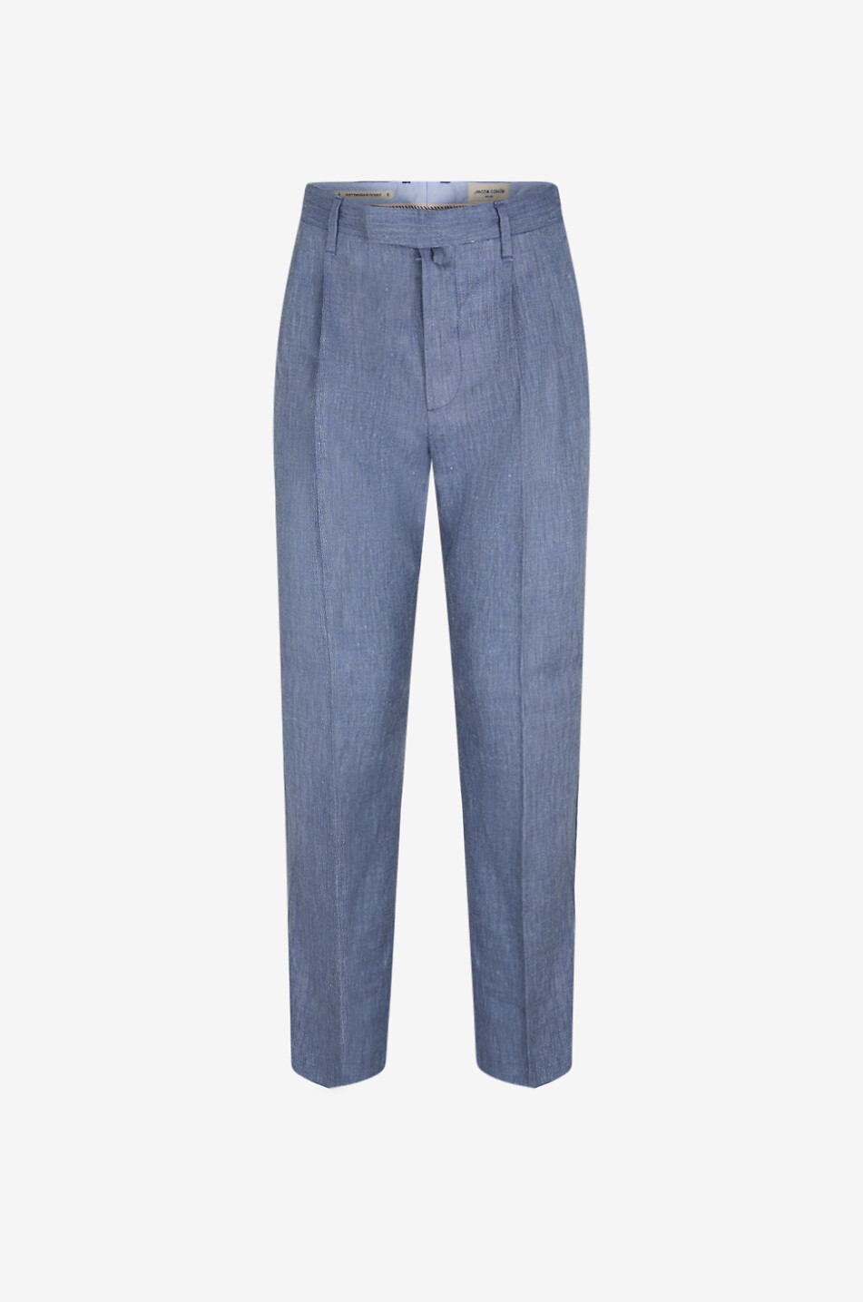 JACOB COHEN Pantalon droit en lin et laine vierge Lucas Homme BLEU MOYEN 1
