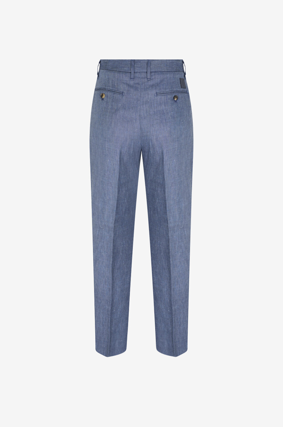 JACOB COHEN Pantalon droit en lin et laine vierge Lucas Homme BLEU MOYEN 2