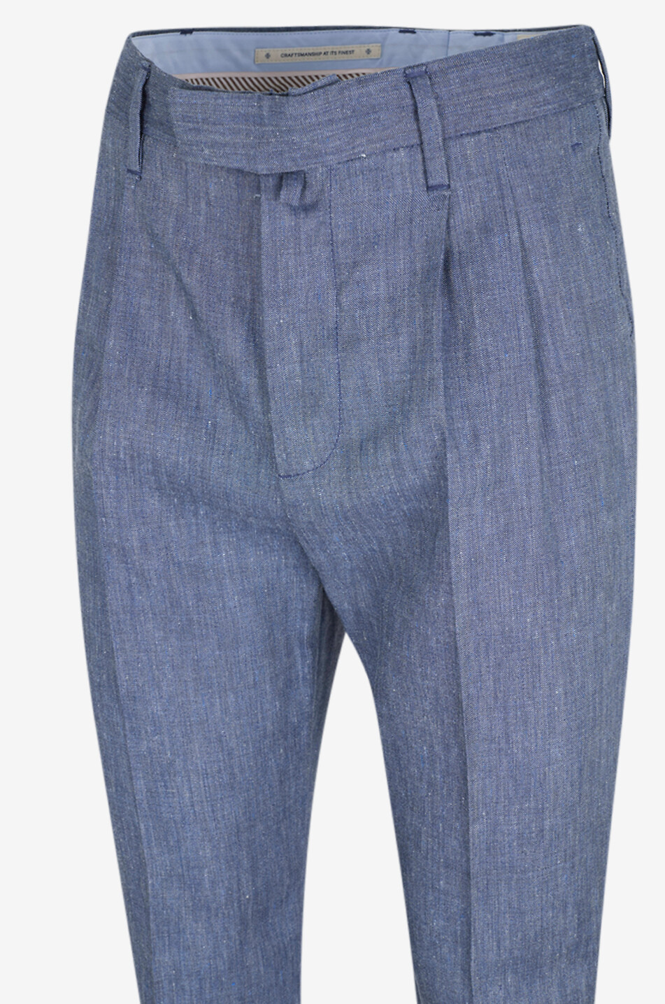 JACOB COHEN Pantalon droit en lin et laine vierge Lucas Homme BLEU MOYEN 3