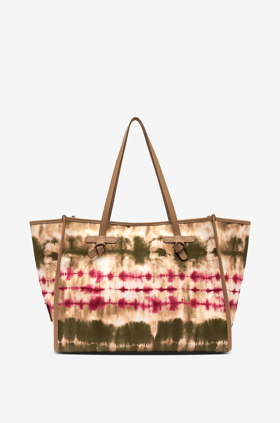 GIANNI CHIARINI Sac cabas en toile motif tie-dye et cuir Marcella Femme MULTICOLORE 10