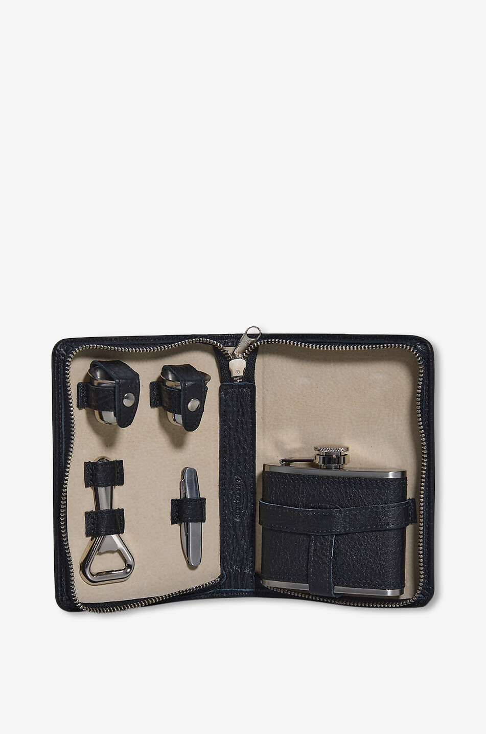 Cocktail-Set aus Leder