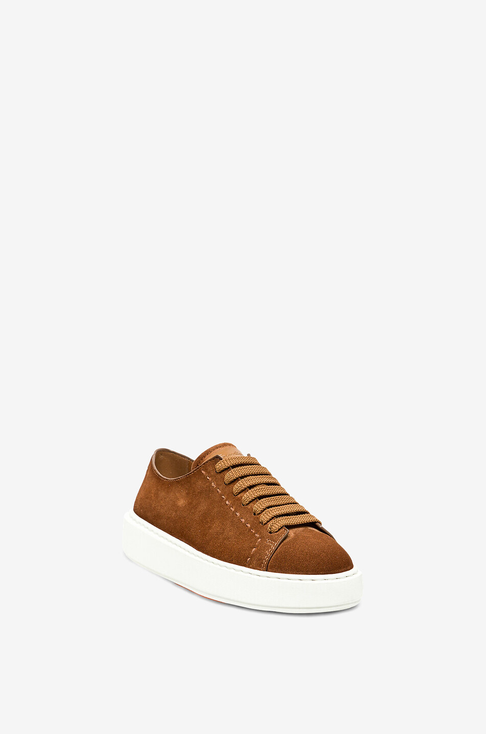 Niedrige Schnürsneakers aus Wildleder Clean-Row