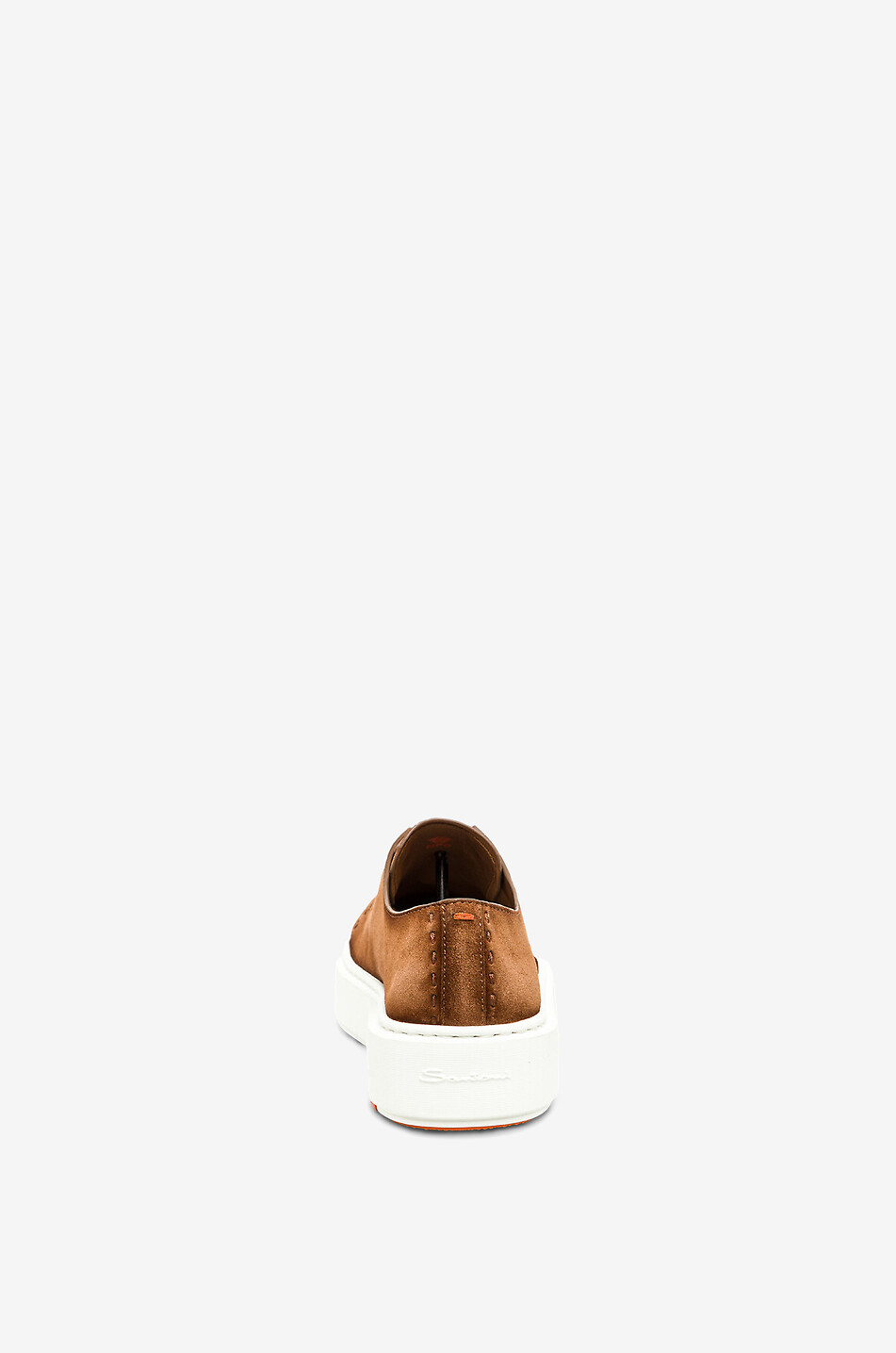 SANTONI Niedrige Schnürsneakers aus Wildleder Clean-Row Damen BRAUN 6