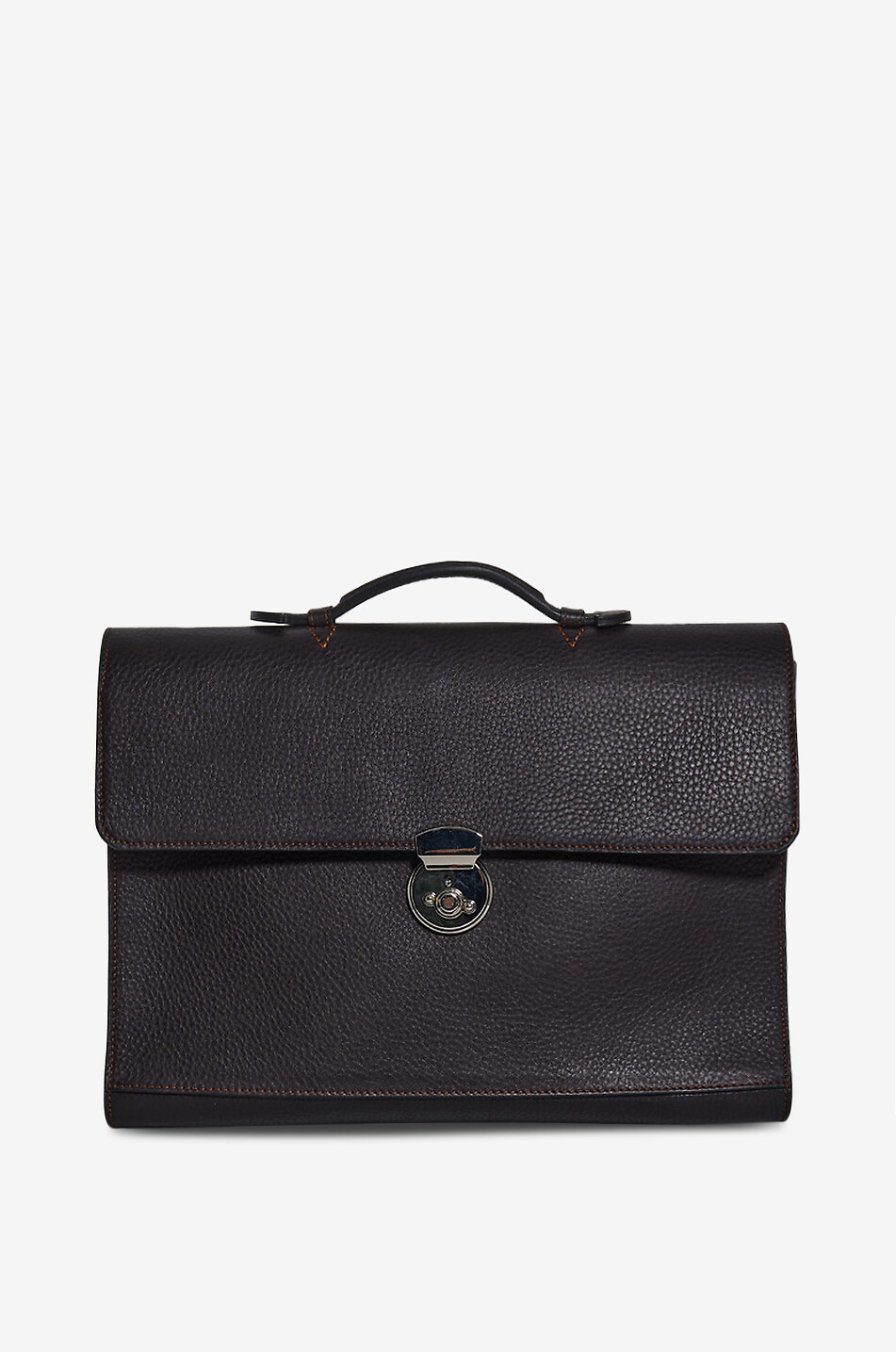 F. HAMMANN Leather document holder Men DARK BROWN 1